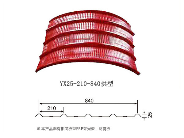 YX21-210-840拱形新疆彩钢板